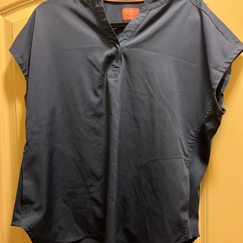 Ava Therese Women’s Navy Blue Scrub Top